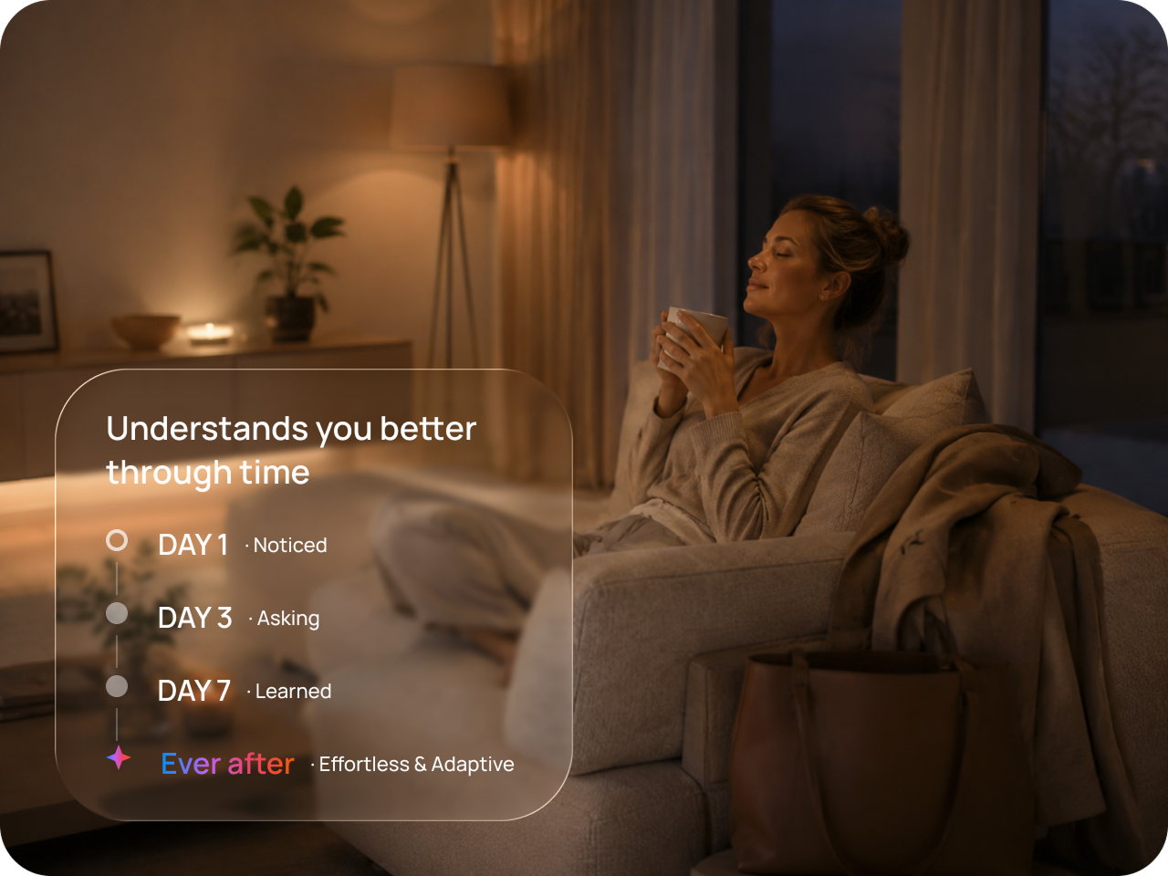 Understands you better through time — from Day 1 to Ever after